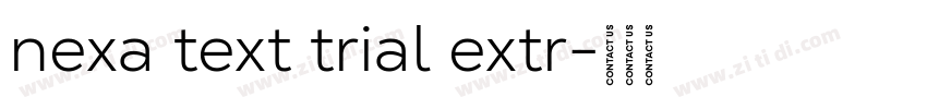 nexa text trial extr字体转换